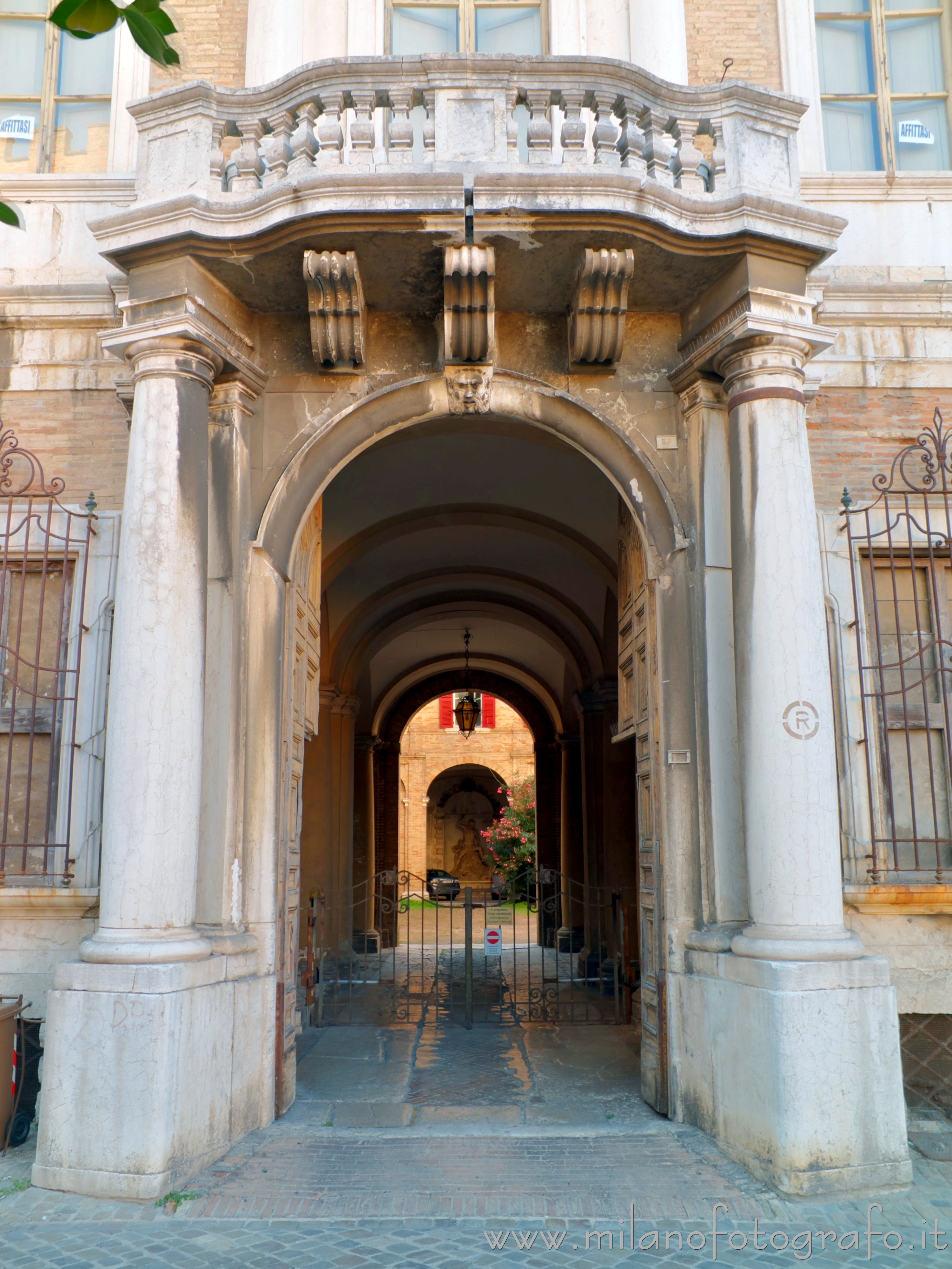 Fano (Pesaro e Urbino, Italy) - Entrance of Montevecchio Palace